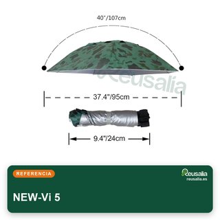 NEW-Vi sombrero paraguas plegable 95cm