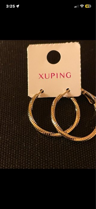 Pendientes de Aro Xuping Oro Laminado 14k