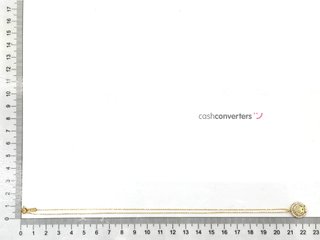 cadena oro 18k con circonita 22cm