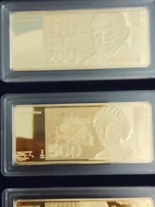 Lote Piezas plata Chapadas en Oro
