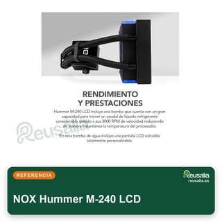 NOX Hummer M-240 LCD refrigeración líquida