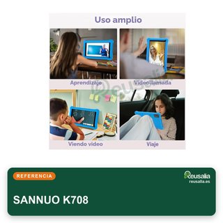 SANNUO K708 128GB Azul Tablet para niños 7"