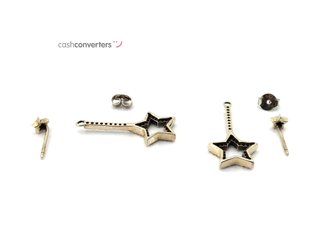 pendientes plata 925mm con piedra con circonita
