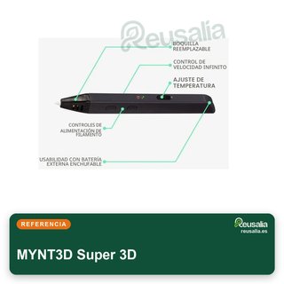 MYNT3D Super 3D Bolígrafo impresión 1,75mm