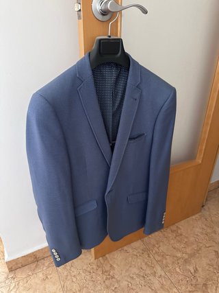 Americana hombre azul