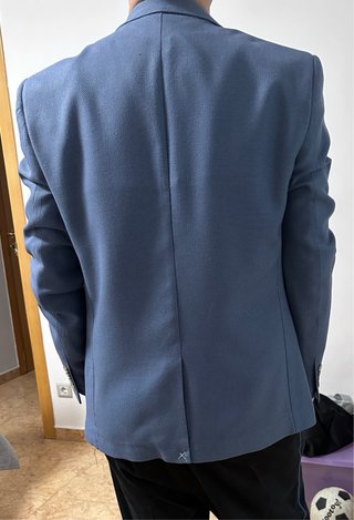 Americana hombre azul