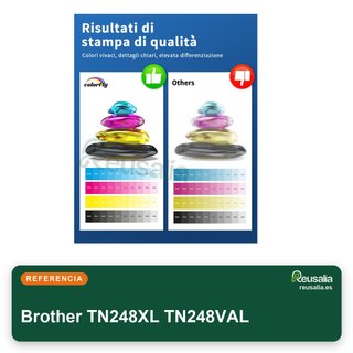 Brother TN248XL TN248VAL Pack cartuchos tóner