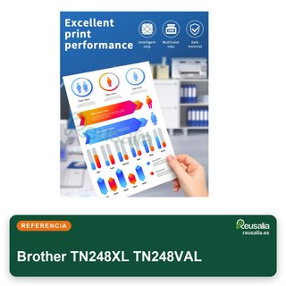 Brother TN248XL TN248VAL Pack cartuchos tóner