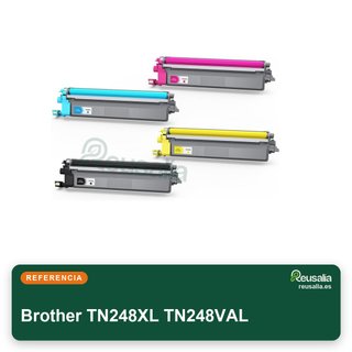 Brother TN248XL TN248VAL Pack cartuchos tóner