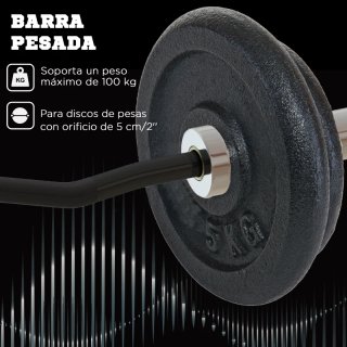 Barra de pesas curva