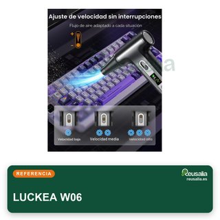 Soplador aire W06 200000 RPM 6000mAh pantalla HD