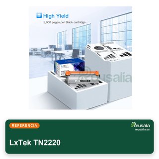 LxTek tóner compatible TN2220 negro Brother