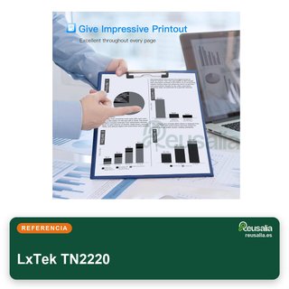 LxTek tóner compatible TN2220 negro Brother