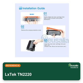 LxTek tóner compatible TN2220 negro Brother