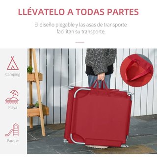 Lettino pieghevole da esterno
