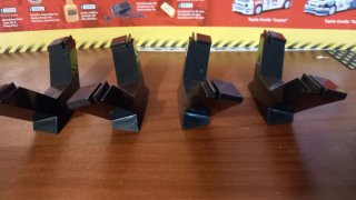 Scalextric 9 Soportes Puente Elevados.aperaltados