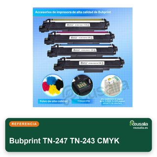 Bubprint 4 tóner compatibles Brother TN-247