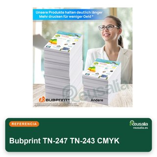 Bubprint 4 tóner compatibles Brother TN-247