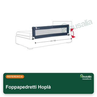Foppapedretti Hoplà barandilla plegable 150x43