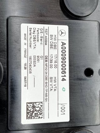 Luz mercedes 95863 a0009000614 clase a berlina (bm