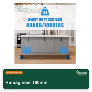 Humagineer 100mm Ruedas giratorias muebles pesados