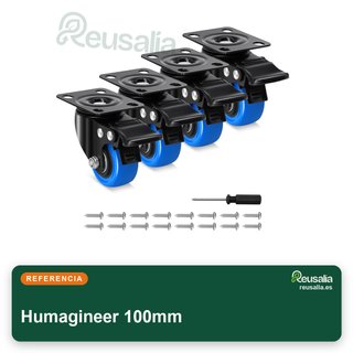 Humagineer 100mm Ruedas giratorias muebles pesados