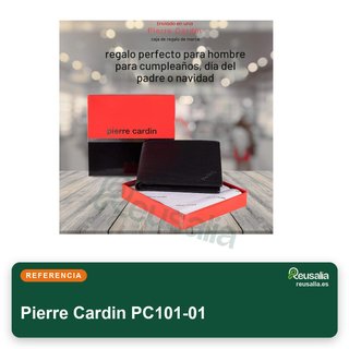 Pierre Cardin cartera piel negra RFID