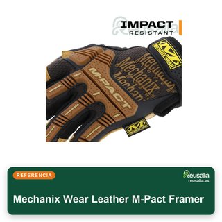 Mechanix Wear Leather M-Pact Guantes protección