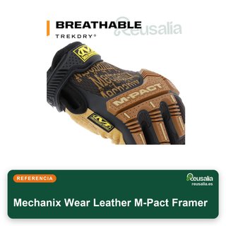 Mechanix Wear Leather M-Pact Guantes protección