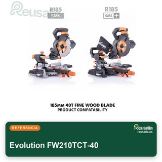 Evolution FW210TCT-40 hoja sierra madera fina
