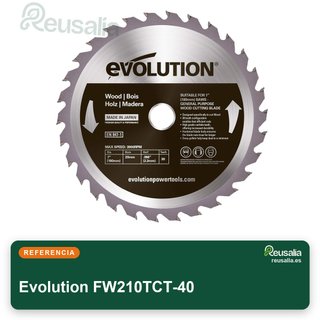 Evolution FW210TCT-40 hoja sierra madera fina