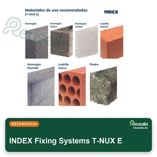 INDEX Fixing Systems T-NUX E INDEX tacos nailon