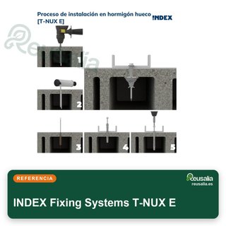 INDEX Fixing Systems T-NUX E INDEX tacos nailon
