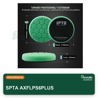 AXFLPS6PLUS Kit 5 esponjas pulir coche 150mm