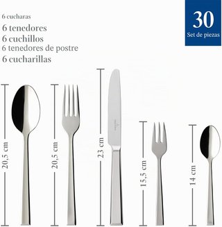 SET Cubertería Villeroy & Boch Victor 30 Pz LEER*