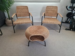 CONJUNTO BUTACAS Y REPOSAPIE IKEA