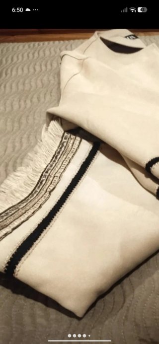 Chaqueta Zara Étnica Beige