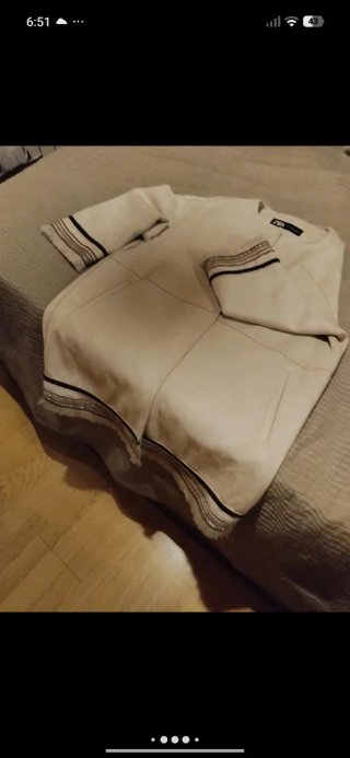 Chaqueta Zara Étnica Beige