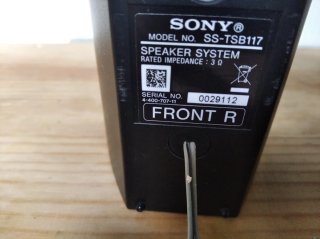 Altavoces Sony Frontales Negros