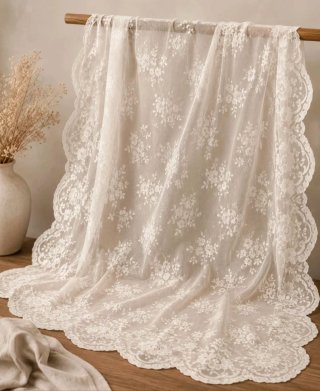 Mantilla cruda hecha a mano