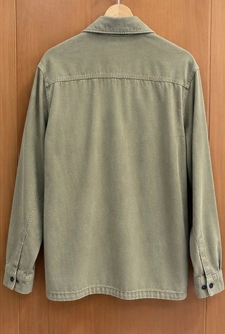 Chaqueta Zara Hombre Verde Caqui Bolsillos