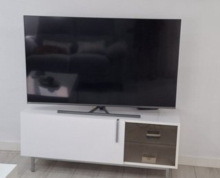 Mueble de Televisión Blanco Brillo