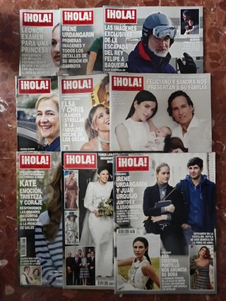 LOTE 1 ( 10 REVISTAS HOLA )