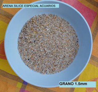 Arena especial de sílice para acuario y pecera