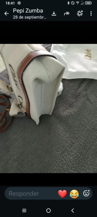 Bolso Chloé Beige y Gris