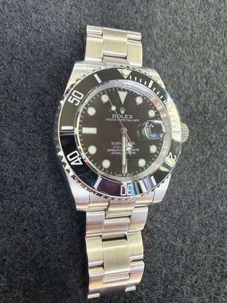 Reloj de hombre Subm. Date Negro Plata
