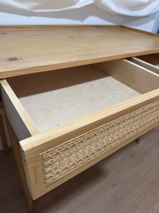 Scrivania Maison du Monde in legno e rattan
