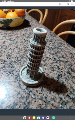 Portavelas Torre de Pisa Souvenir
