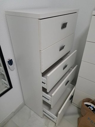 Cajonera Blanca de 5 Cajones