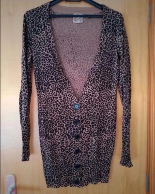 Chaqueta Cardigan Punto Animal Print